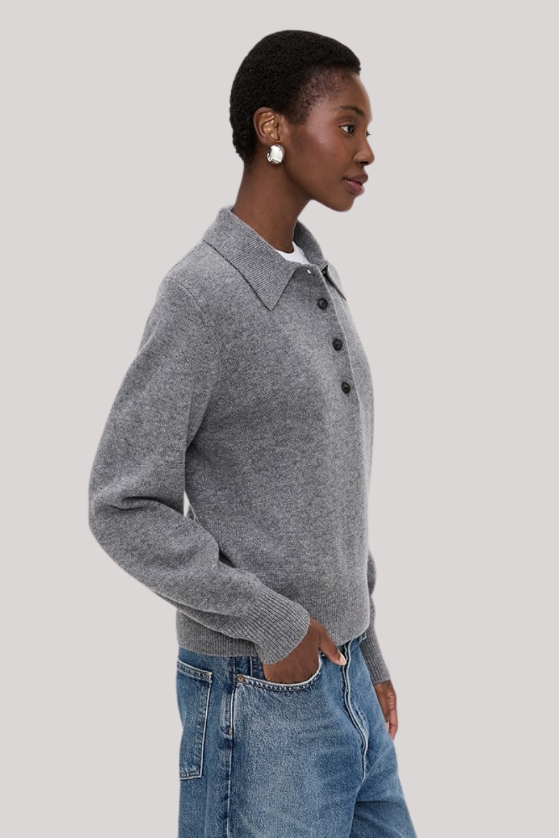 Sold Out. Nyc - The Cashmere Polo - HEATGREY
