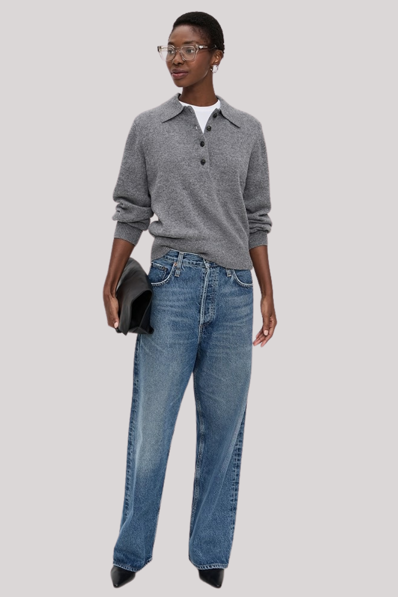 Sold Out. Nyc - The Cashmere Polo - HEATGREY