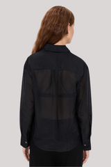 Sold Out. Nyc - The Sheer Silk Shir - BLACK
