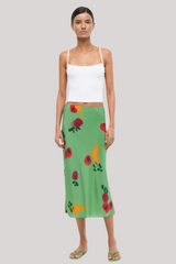 Staud - Angela Silk Skirt  - FARMARLF