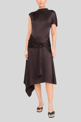 Staud - Davina Silk Dress - EARTH