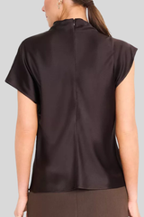 Staud - Davina Silk Top - EARTH