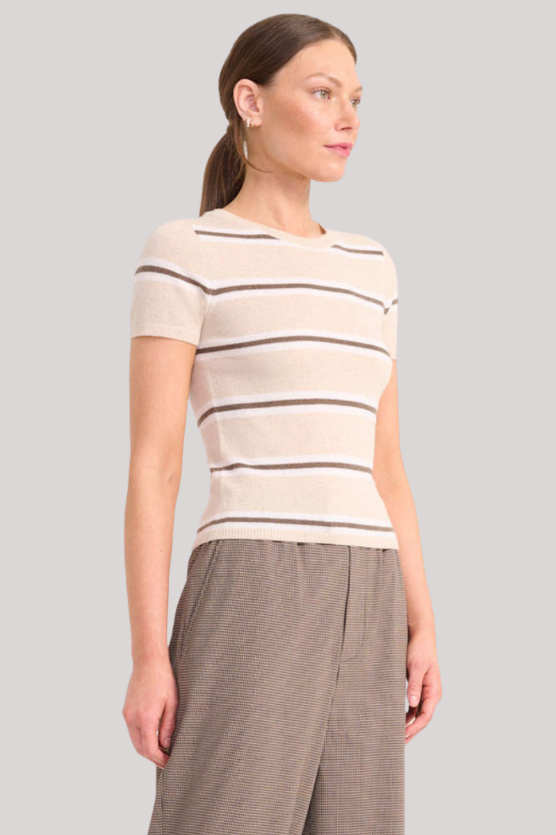 Staud - Easy Cashmere Tee - WHISPRST
