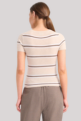 Staud - Easy Cashmere Tee - WHISPRST