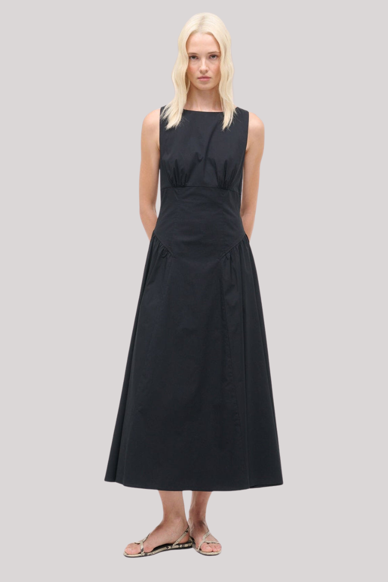 STAUD, Gwen Dress in Black, Size 6 STAUD, Gwen Dress in Black, Size 6