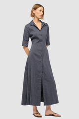 Staud - Joan Linen Dress - CHAMBRAY