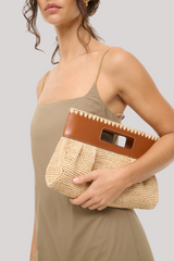 Staud - Lena Clutch  - NATURTAN