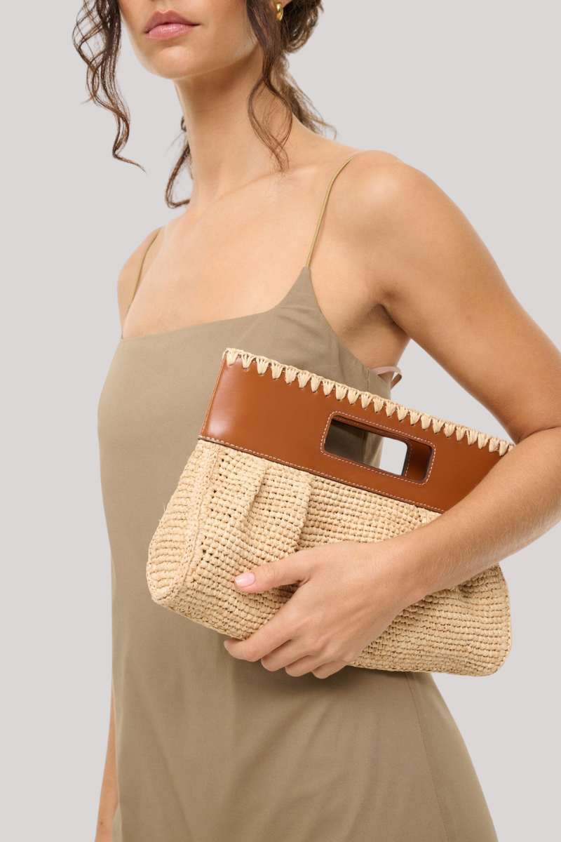 Staud - Lena Clutch  - NATURTAN