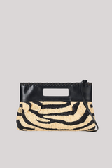 Staud - Lena Clutch  - ZEBRARAF