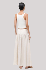 Staud - Procida Linen Skirt - NATURAL