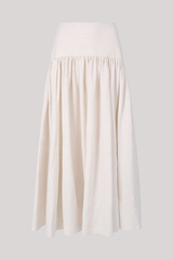 Staud - Procida Linen Skirt - NATURAL