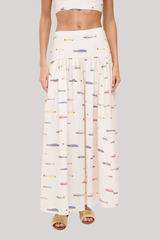 Staud -  Procida Linen Skirt - POSARIVY