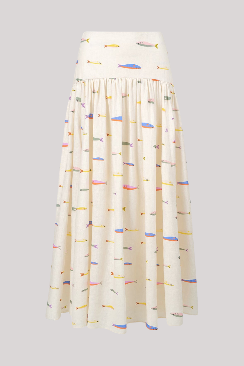 Staud -  Procida Linen Skirt - POSARIVY