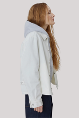 Still Here - Coach Jacket - MILK