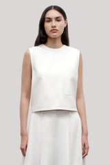 TWP - Crop Muscle Tank - BONE
