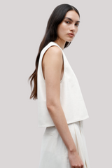 TWP - Crop Muscle Tank - BONE