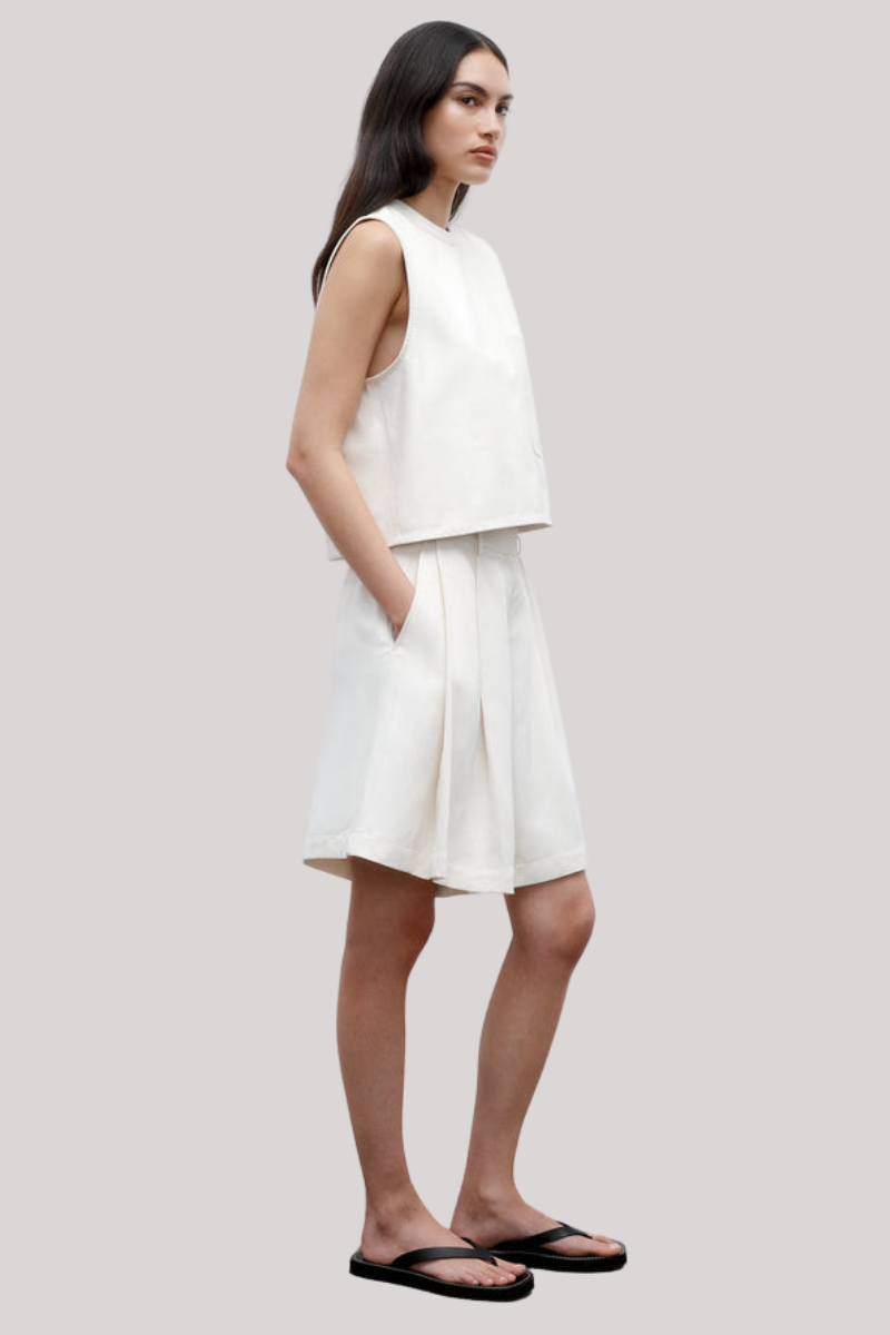 TWP - Crop Muscle Tank - BONE
