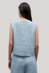 TWP - Crop Muscle Tank - LTINDIGO