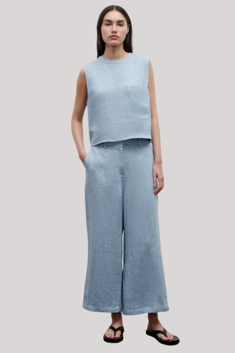 TWP - Crop Muscle Tank - LTINDIGO