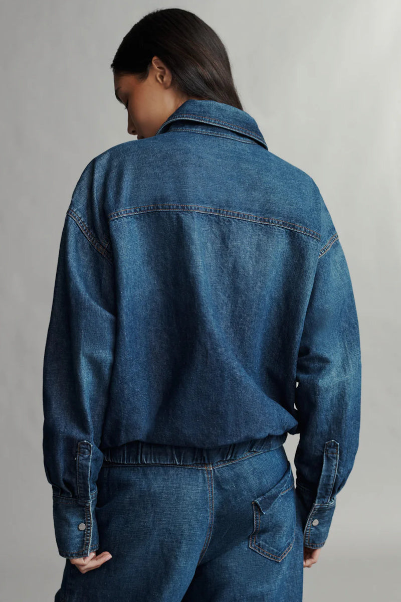 TWP - Denim Bubble Jacket - DARKWASH