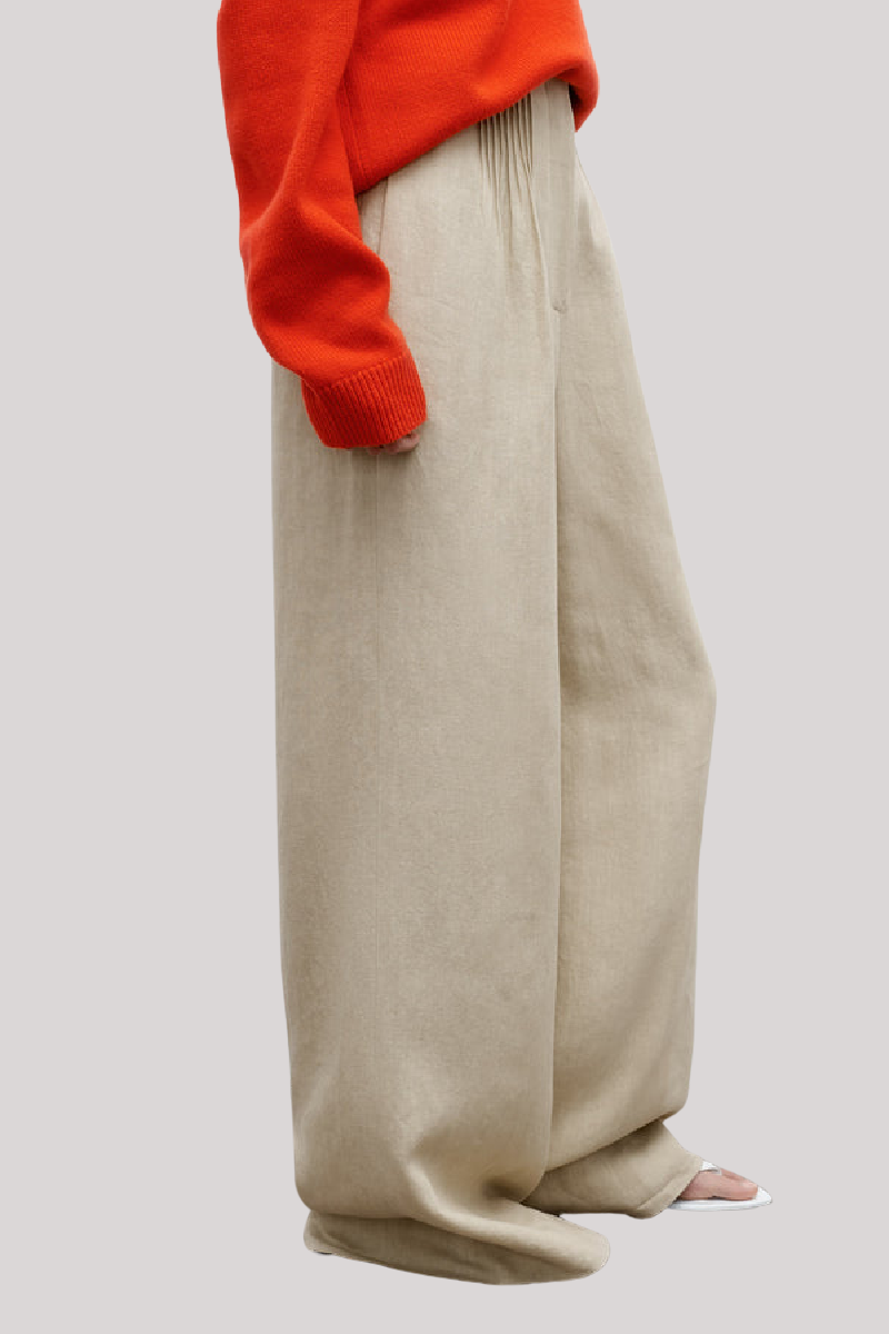 TWP - Mini Pleat Trouser - SAFARI