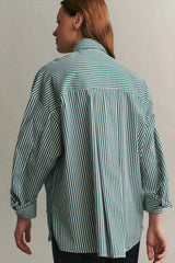 TWP - New Earl Striped Shirt - WHTNTGRN