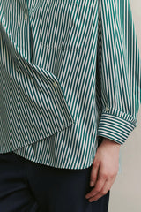 TWP - New Earl Striped Shirt - WHTNTGRN