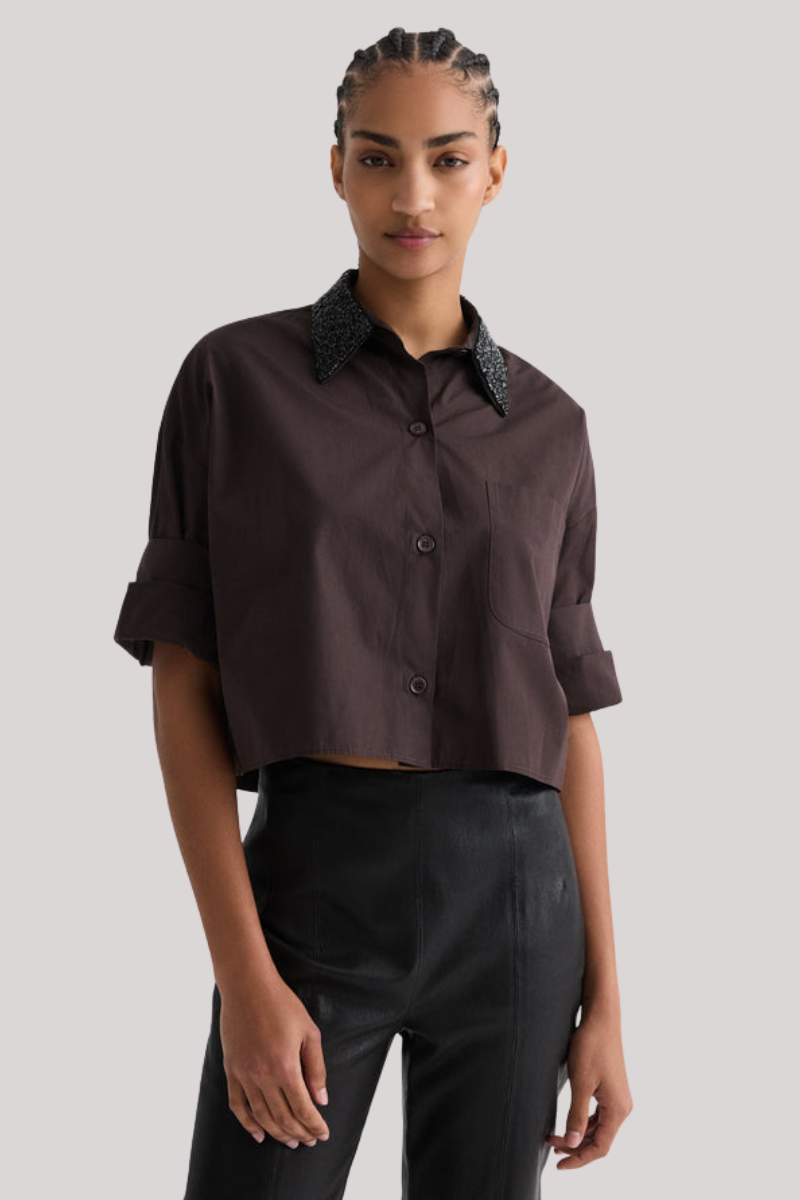 TWP - Next Ex Shirt with Crystal Collar
