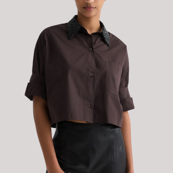 TWP - Next Ex Shirt with Crystal Collar
