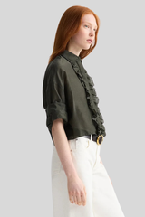 TWP - Next Ex Shirt with Ruffle - ROSIN
