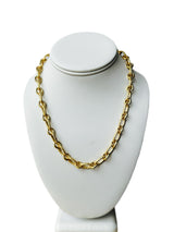 Tat2 - Ravelle Hammered Chain Necklace - GOLD