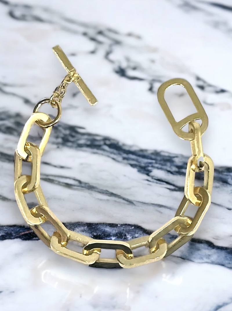 Tat2 - Rico Chain Bracelet 8" - GOLD