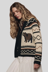 The Great - The Bear Lodge Cardigan - BLACK