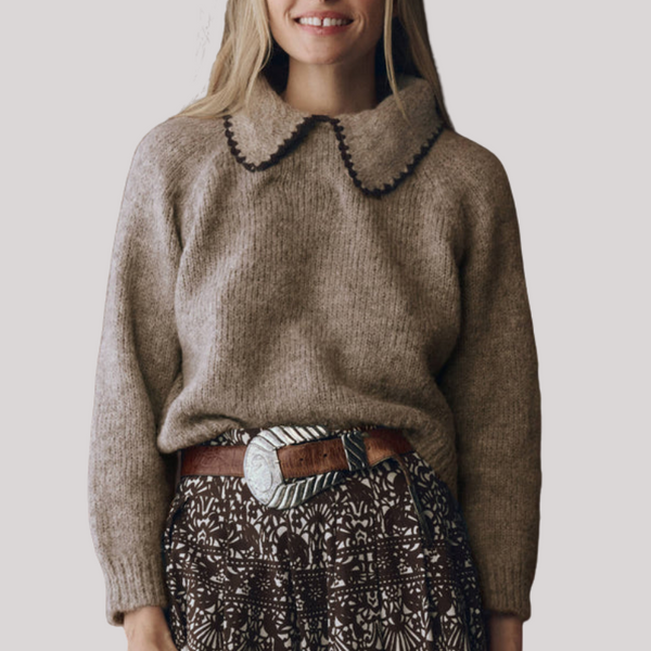 The Great - The Crochet Collar Pullover