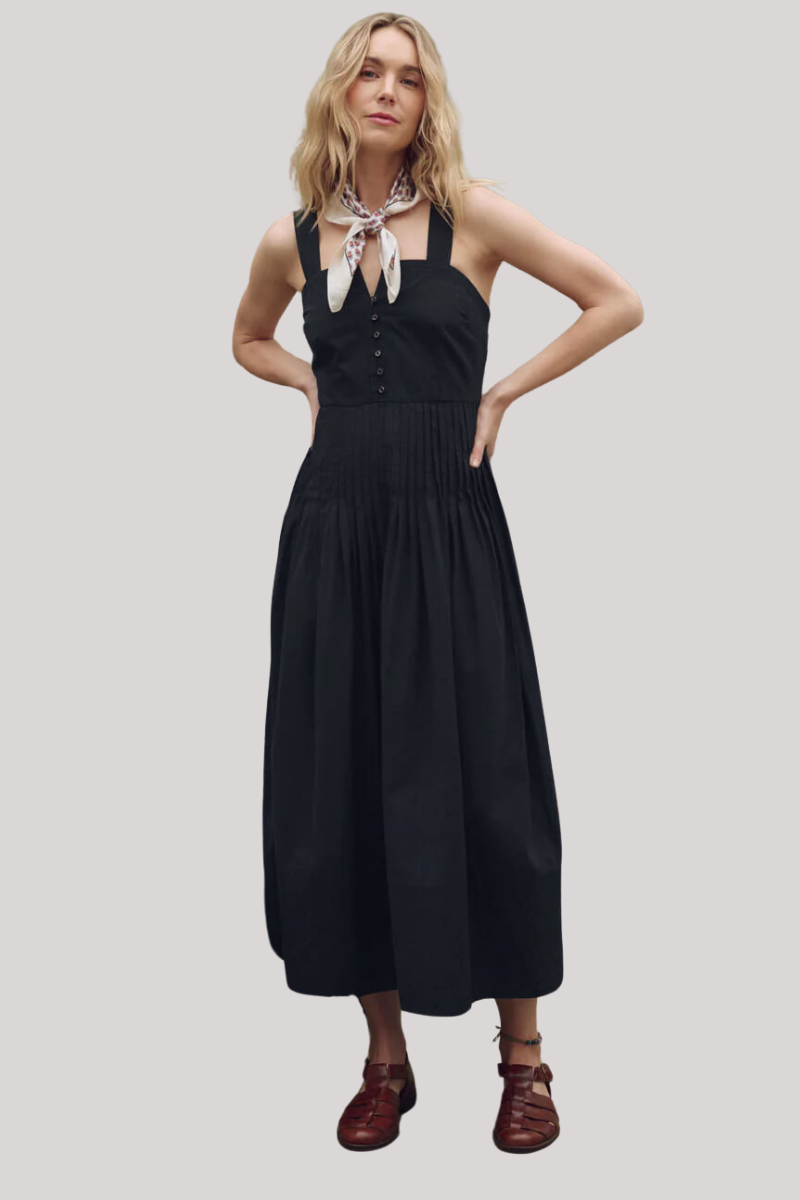 The Great - The Day Break Dress - BLACK