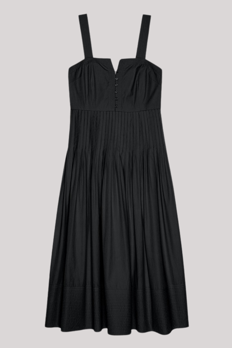 The Great - The Day Break Dress - BLACK