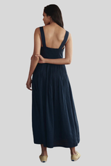 The Great - The Day Break Dress - NAVY