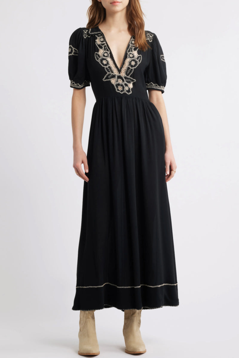 The Great - The Elysian Dress - BLACK