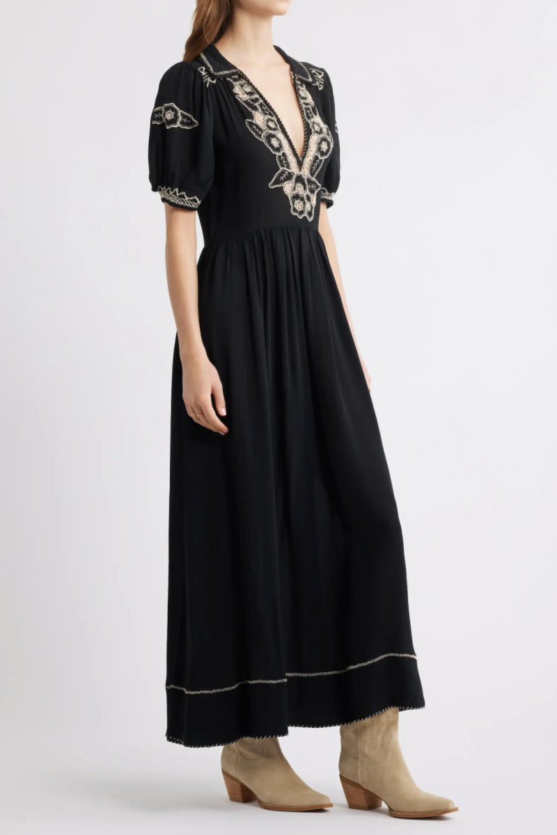 The Great - The Elysian Dress - BLACK