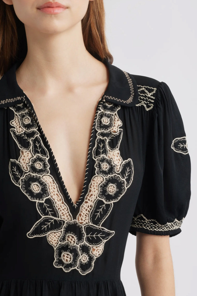 The Great - The Elysian Dress - BLACK