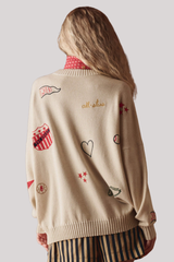 The Great - The Embroidered Pullover - CREAM