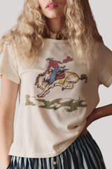 The Great - The Little Tee w/ Rider Graphic - WASHWHT