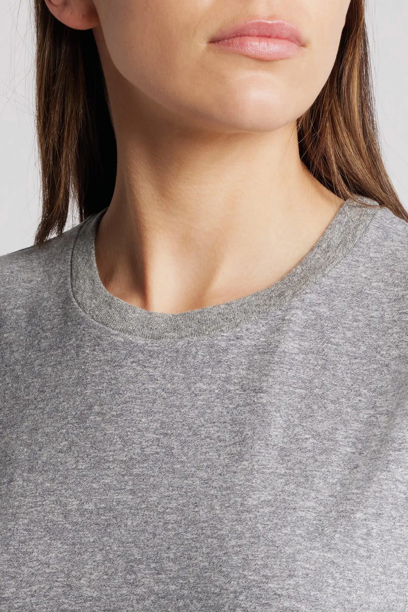 The Great - The Peak Shoulder Tee - HEATGREY