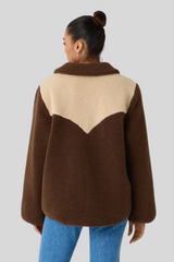 The Great - The Reversible Western Yoke Pasture Jacket - BRWWCREA