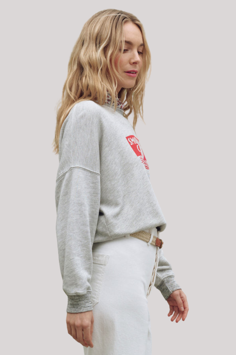 The Great - The Teammate Sweatshirt - HEATGREY