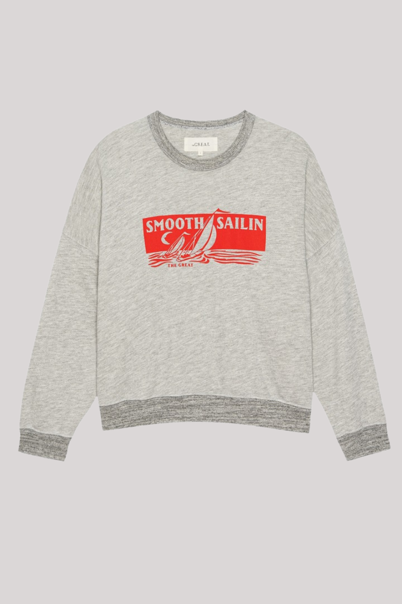 The Great - The Teammate Sweatshirt - HEATGREY