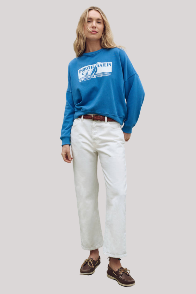 The Great - The Teammate Sweatshirt - POOLBLUE