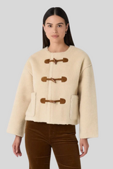 The Great - The Woodside Toggle Coat - CREAM