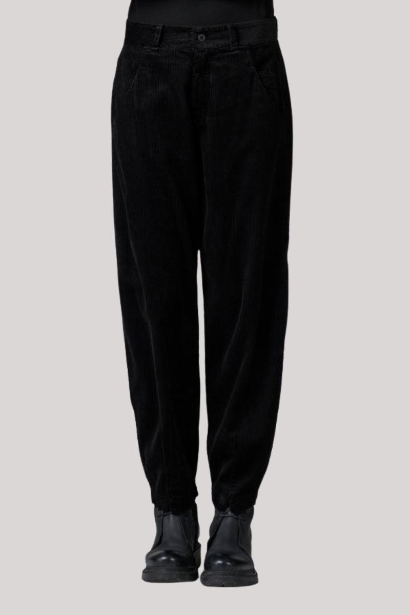 Transit - Comfort Fit Trousers - BLACK