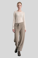 Transit - Comfort Fit Jogger Trousers - CLAY